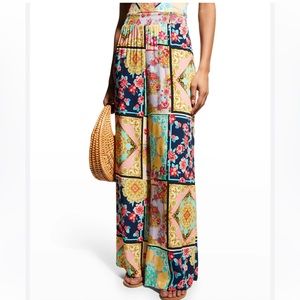 JOHNNY WAS JAPER SMOCKED WAIST PANT